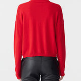 Fine Gauge Wool Cashmere Polo in Red BASSIKE