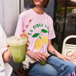 Lemon Dolce Vita Boxy Tee Maku