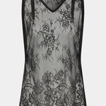 Ingrid Lace Top in Black Sir.