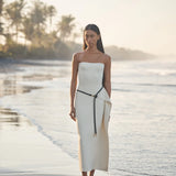 Honeydew Dress in Buttermilk Viktoria + Woods