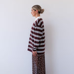 Winnie Polo in Chocolate Stripe Mabel