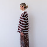 Winnie Polo in Chocolate Stripe Mabel