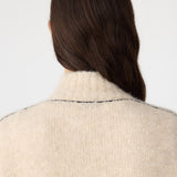 Wool Alpaca Zip up Knit