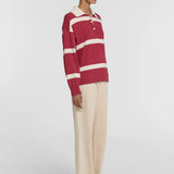 Rival Polo Knit in Red Stripe Viktoria + Woods