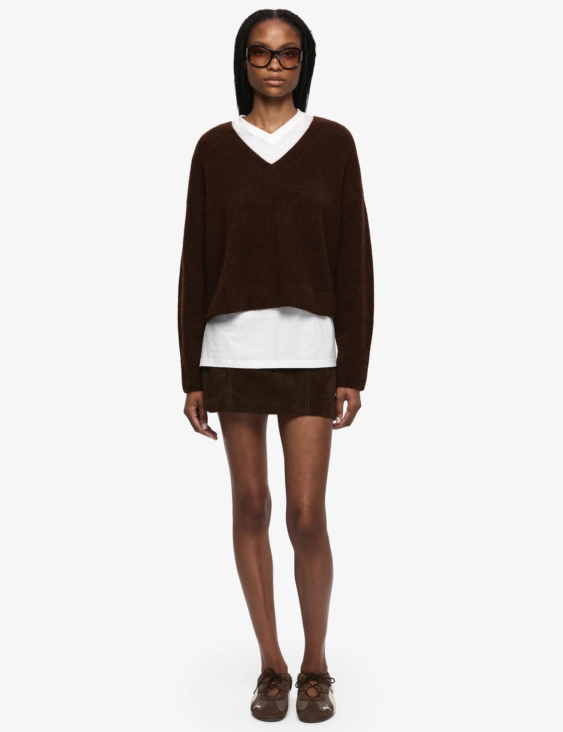Campbell V Cropped Jumper Bec and Bridge