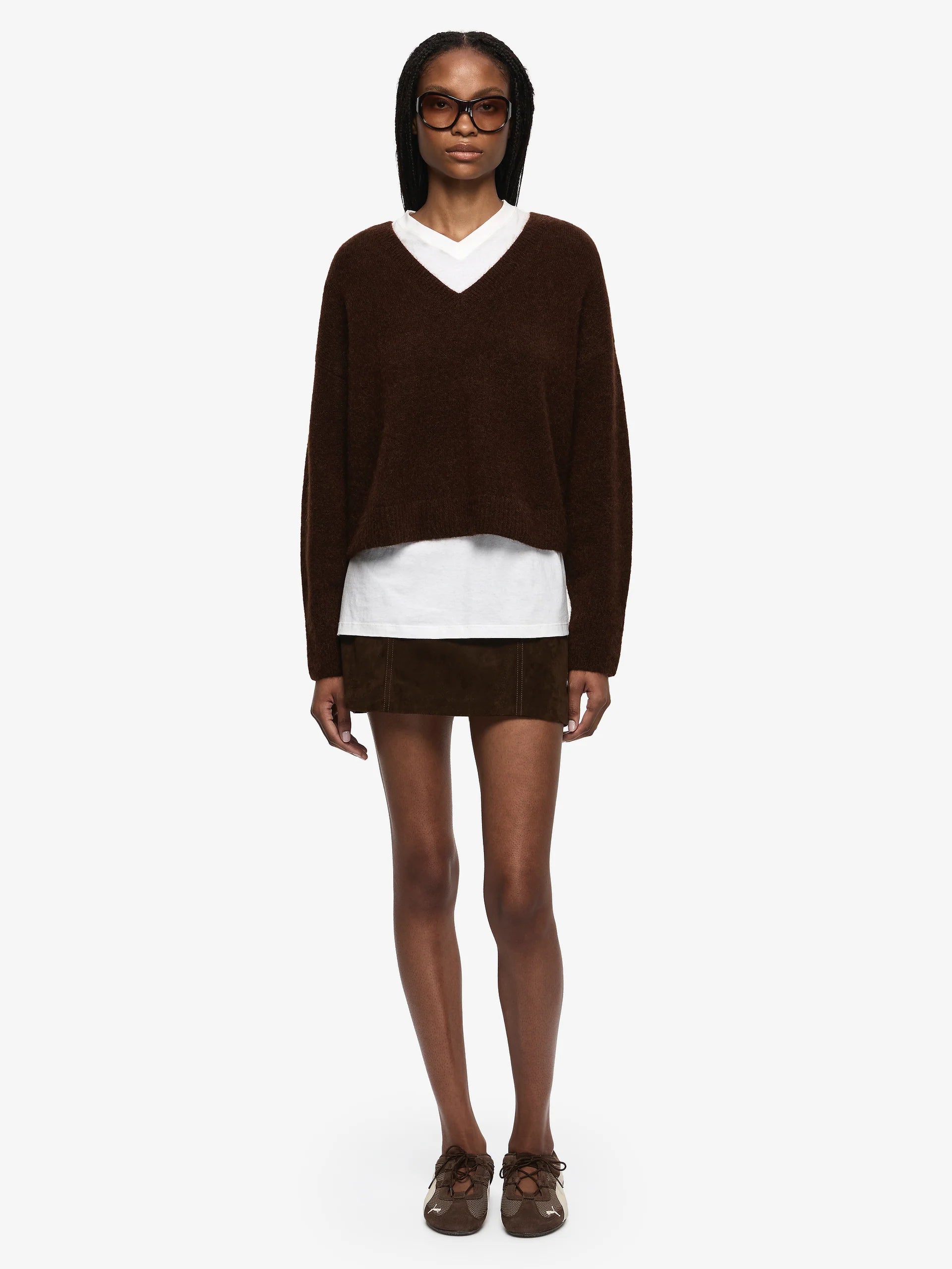 Campbell V Cropped Jumper Bec and Bridge