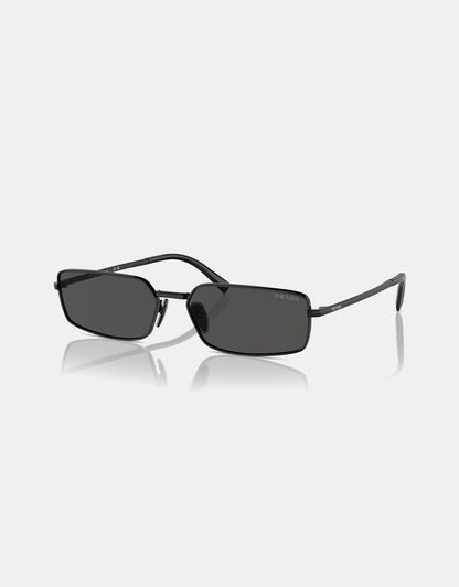 Prada Rectangular Metal Sunglasses