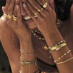 Olivia Gold Cuff Bracelet Arms of Eve