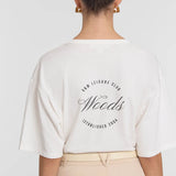 Club Woods Tee in White Viktoria + Woods