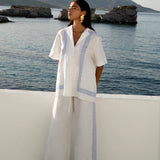 Wide Leg Pant in White