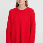 Rosmunda Sweater in Red - Cloth Lifestyle Boutique- Blanca