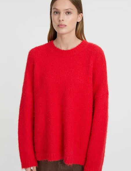 Rosmunda Sweater in Red - Cloth Lifestyle Boutique- Blanca