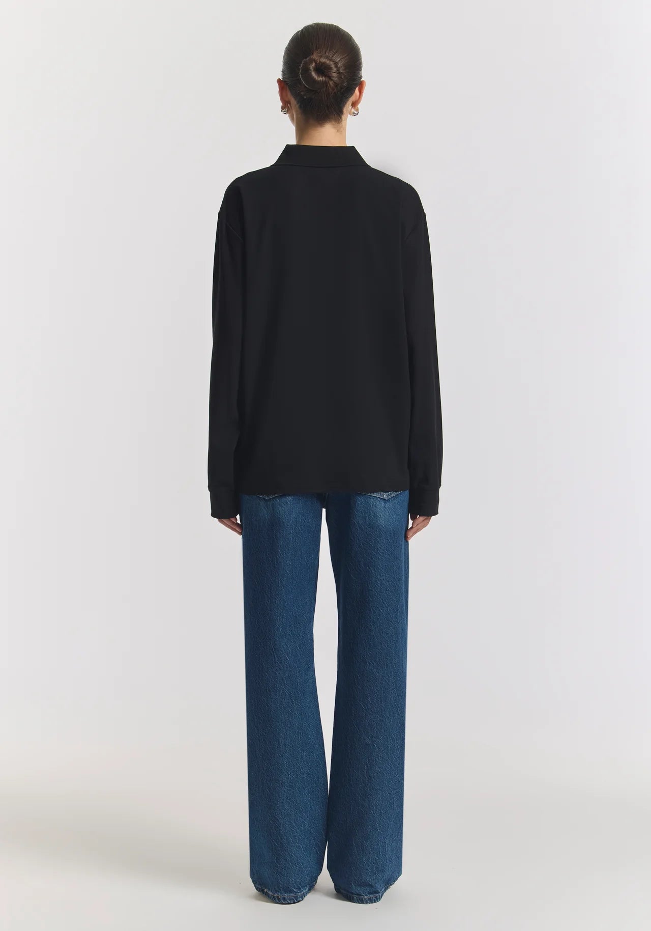 Beckett Polo in Black Viktoria + Woods