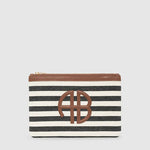 Lili Pouch In Black/Tan Stripe ANINE BING