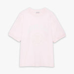 Jaylin Collegiate Tee in Powder Pink Anine Bing