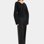 Ayana Merino Sweater in Black Sir.