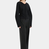 Ayana Merino Sweater in Black Sir.