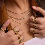 Zahara Gold Necklace Cloth Lifestyle Boutique