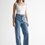 Odin Straight Leg Jean in Trinity Blue Elka Collective
