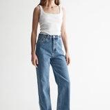 Odin Straight Leg Jean in Trinity Blue Elka Collective