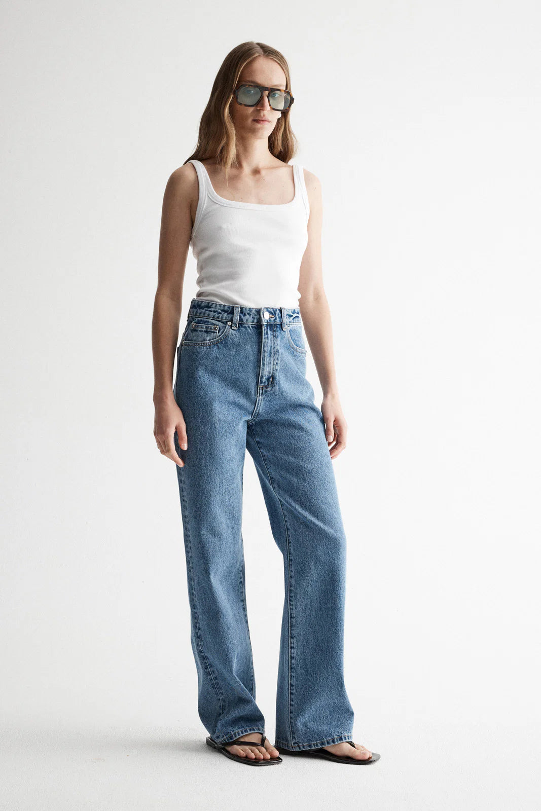 Odin Straight Leg Jean in Trinity Blue Elka Collective