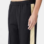 Twill Stripe Detail Pant Black/Yellow BASSIKE