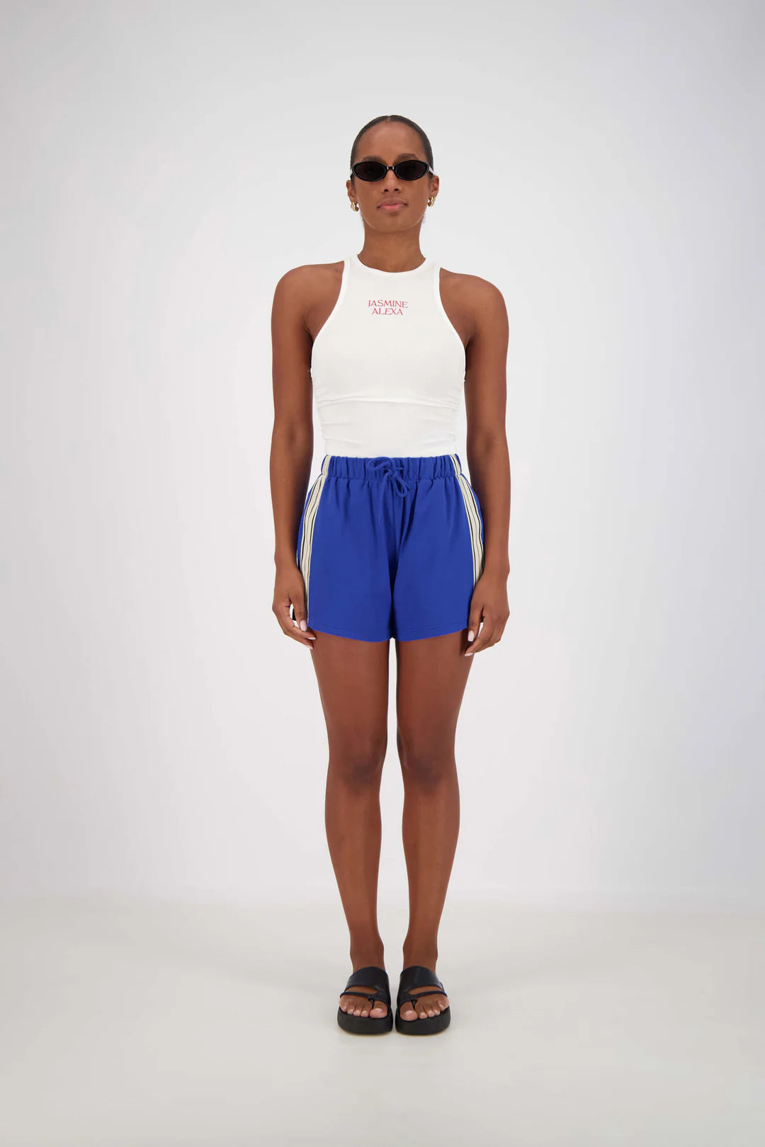 Cotton Jersey cobalt blue shorts clothlifestyleboutique