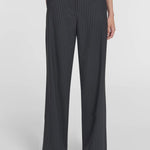 Thorpe Trouser in Black Pinstripe Viktoria + Woods