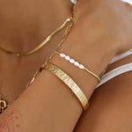 Seline Gold and Pearl Bracelet Arms of Eve