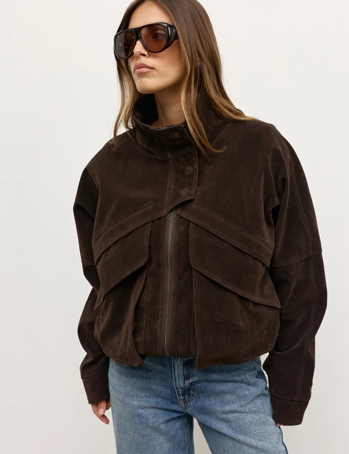 Inez Jacket in Brown Bayse Brand
