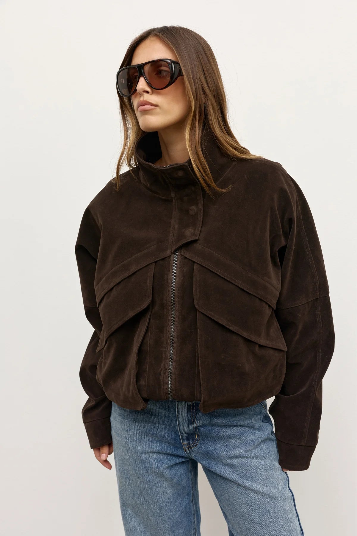Inez Jacket in Brown Bayse Brand