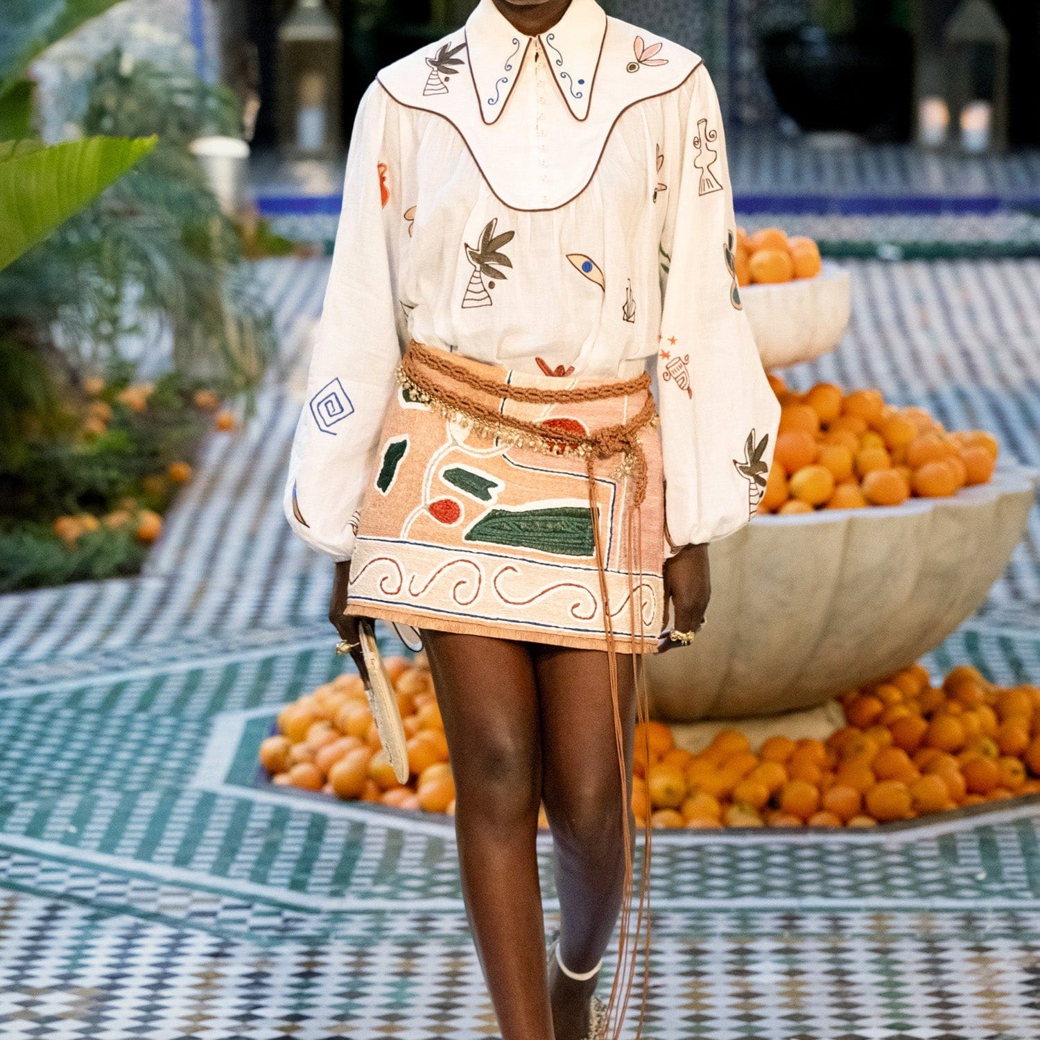 Mina Embroidered Blouse Alemais