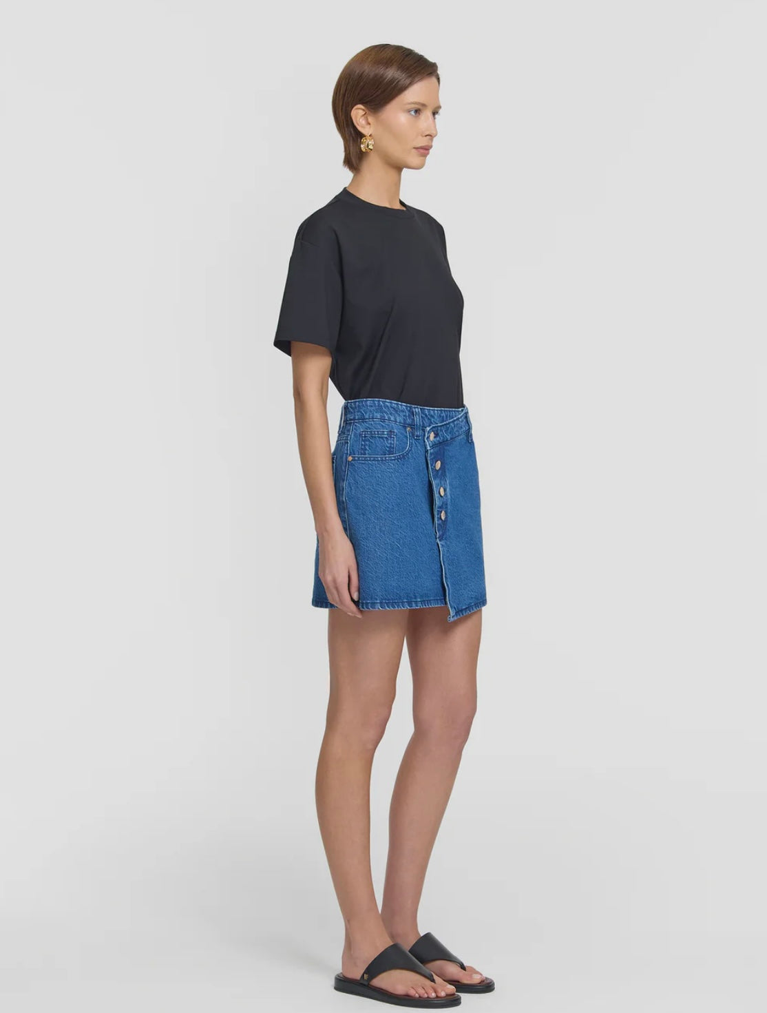 Mustang Skirt in Blue Denim