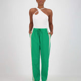 Green trackpant with white stripe jasmine alexa at
Clothlifestyle 