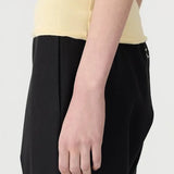 Low Scooped Rib Tank in Yellow Bassike