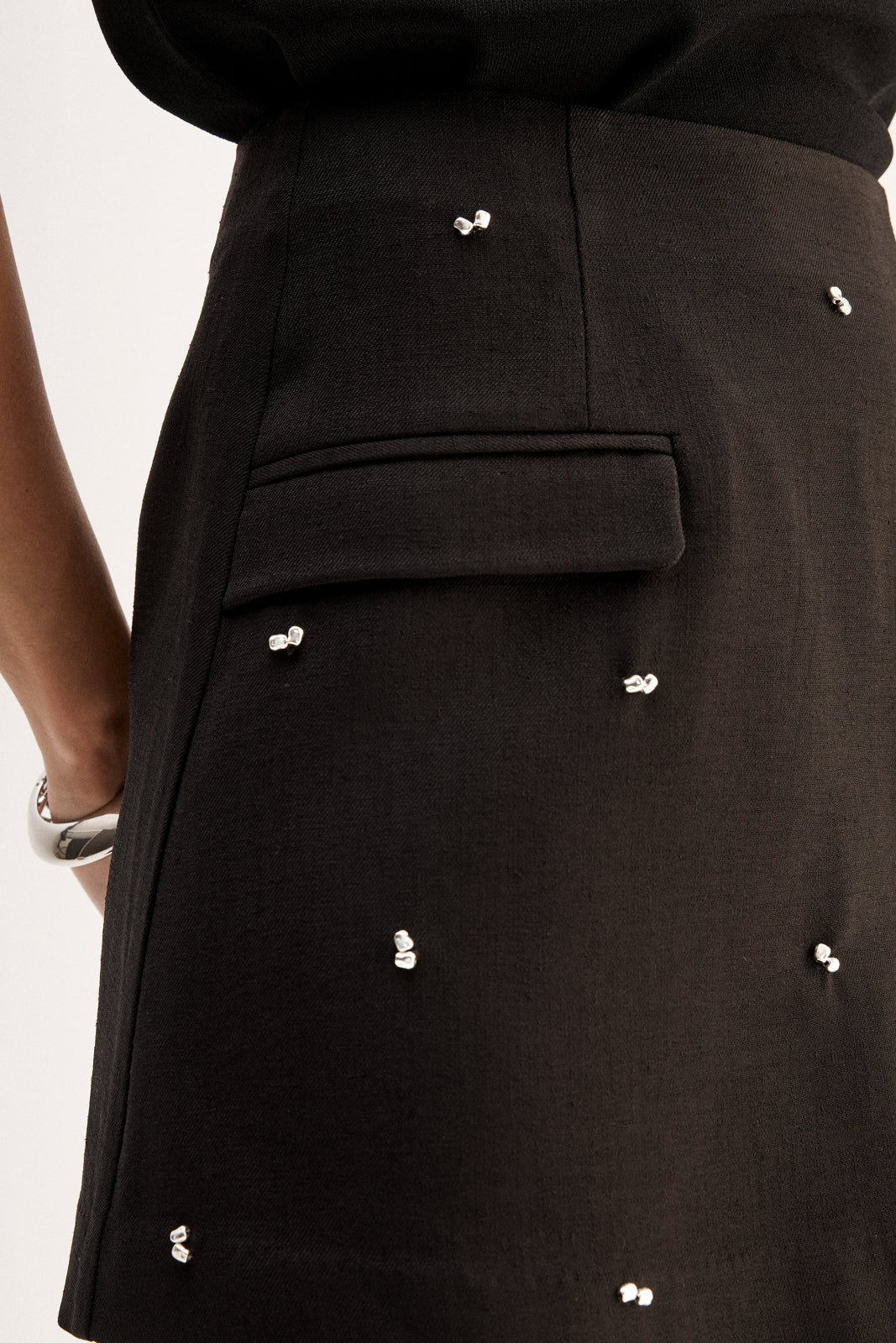 Kylie Mini Skirt in Black Elka Collective