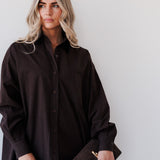 Bec Shirt in Chocolate Mabel