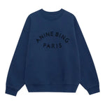 Jaci Sweatshirt Paris in Washed Navy Anine Bing