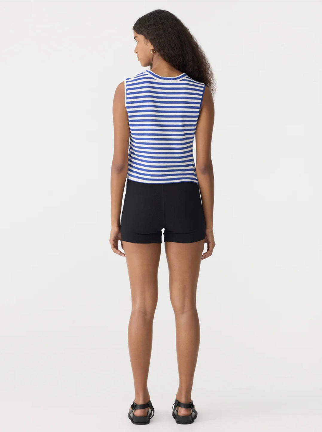 Stripe Raw Edge Baby Tank