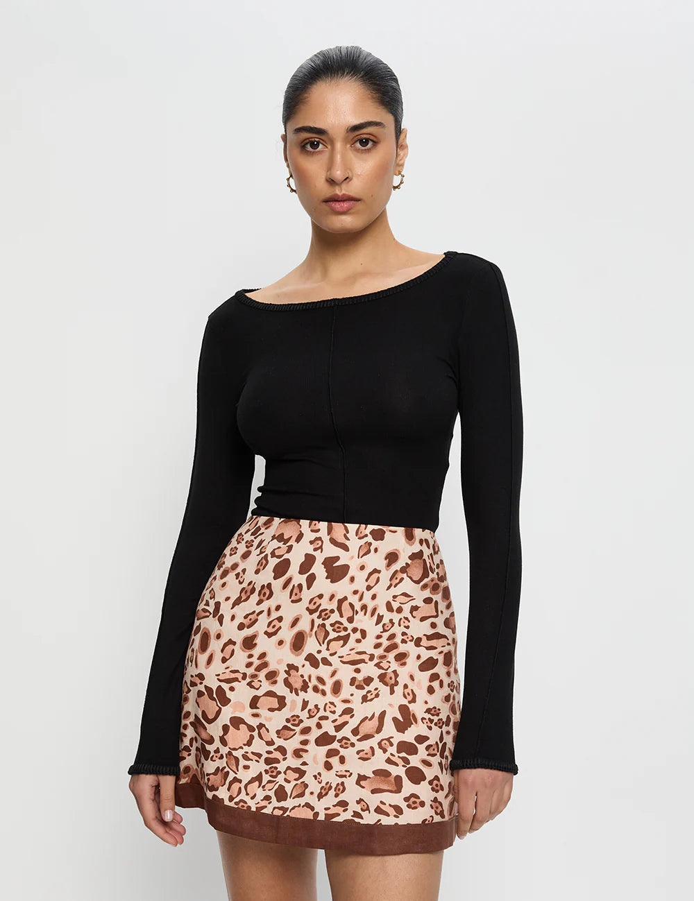 Paris Mini Skirt in Leopard Cloth Lifestyle Boutique
