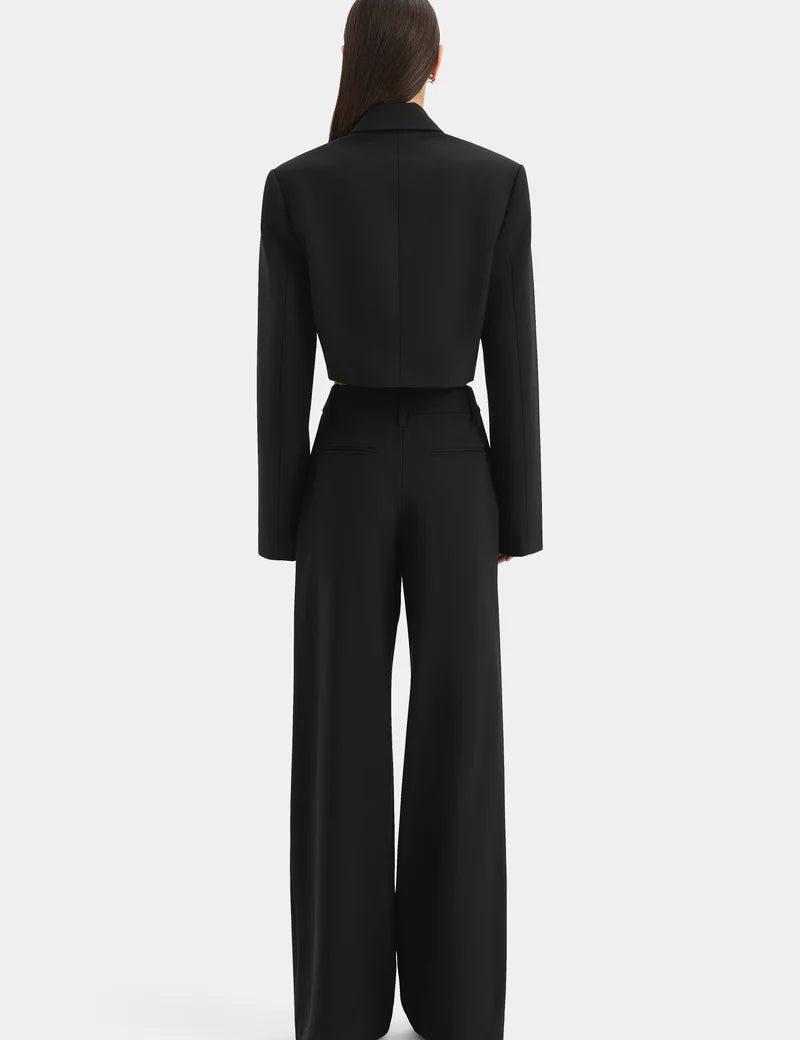 Rivoli Cropped Blazer in Black Sir.