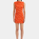Blanca Mini Dress in Tangerine Sir.