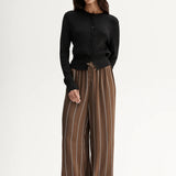 Petra Pant in Tan Stripe Elka Collective