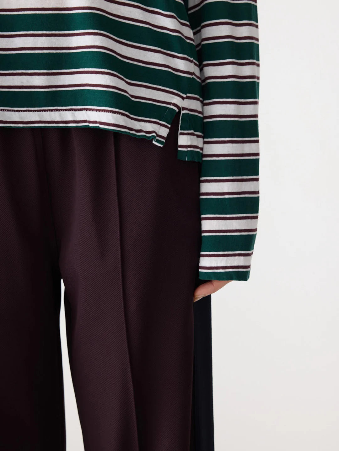 Stripe Boyfriend Long Sleeve T-Shirt (Copy) BASSIKE