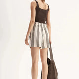 Milo Short in Chocolate Stripe
