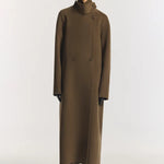 Hemingway Wool Coat in Khaki Viktoria + Woods