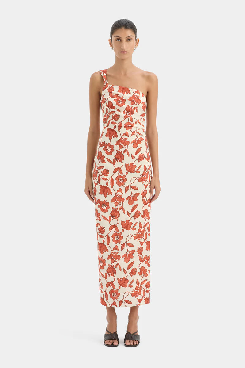 Chloe One Shoulder Midi Dress Sir.