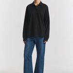 Beckett Polo in Black Viktoria + Woods