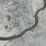 snake chain necklace in gun