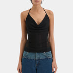Black top with denim jeans sir at cloth lifestyle boutique 
